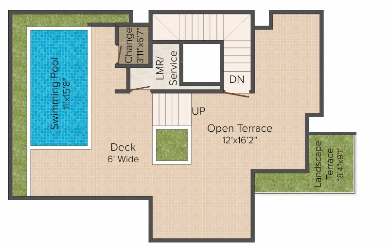 Lanco Hanging Gardens Villas (4BHK+5T (5,800 sq ft) + Servant Room 5800 sq ft)