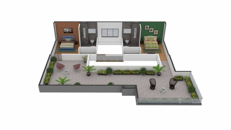 Sark Two (3BHK+3T (2,250 sq ft) + Servant Room 2250 sq ft)