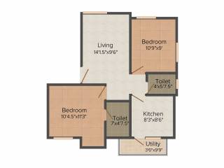 Malainur Mangalam (2BHK+2T (770 sq ft) 770 sq ft) Malainur Mangalam (2BHK+2T (770 sq ft) 770 sq ft)