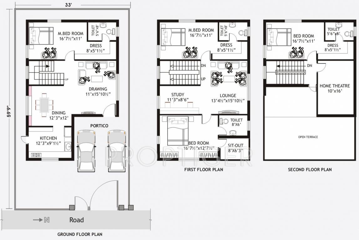 2020 sq ft 4 BHK 4T Villa for Sale in Kribh Westend Villas