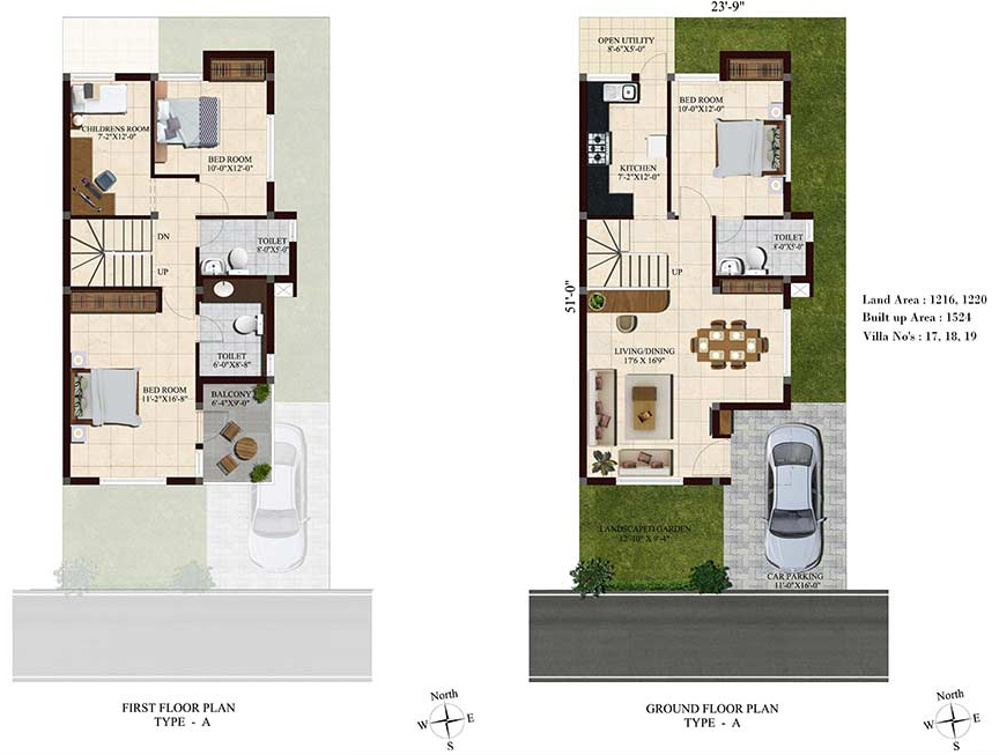 Casagrand Urbano Phase 2 (3BHK+3T (1,524 sq ft) 1524 sq ft)