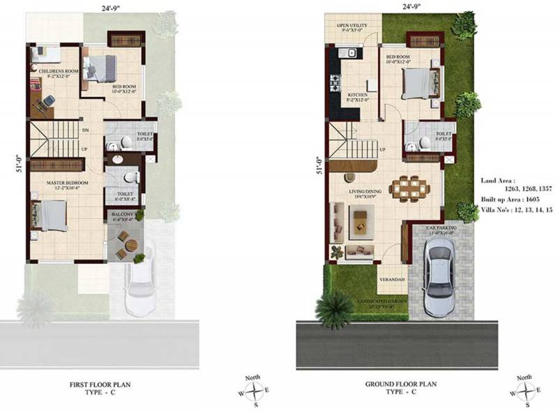 Casagrand Urbano Phase 2 (3BHK+3T (1,605 sq ft) 1605 sq ft)