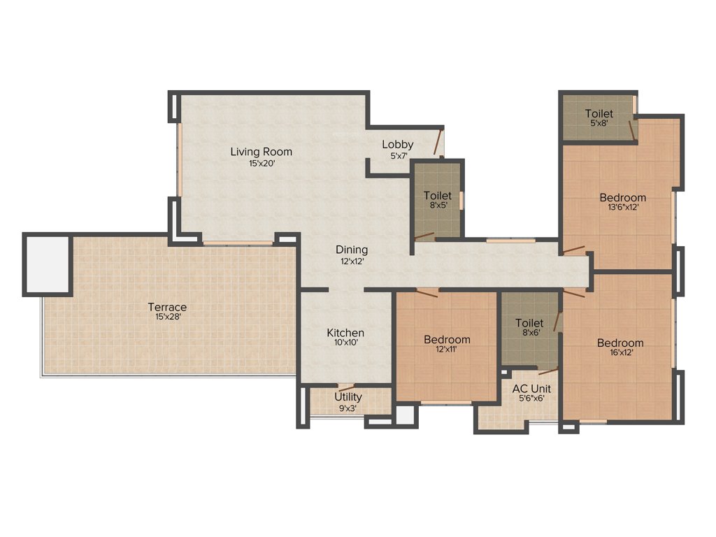 Guardian Celine (3BHK+3T (2,151 sq ft) 2151 sq ft)