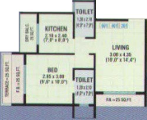 Mahr Shree Ganesh Krupa (1BHK+2T (657 sq ft) 657 sq ft)