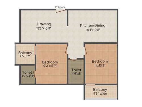 Soorya Soorya Symphony (2BHK+2T (1,100 sq ft) 1100 sq ft)