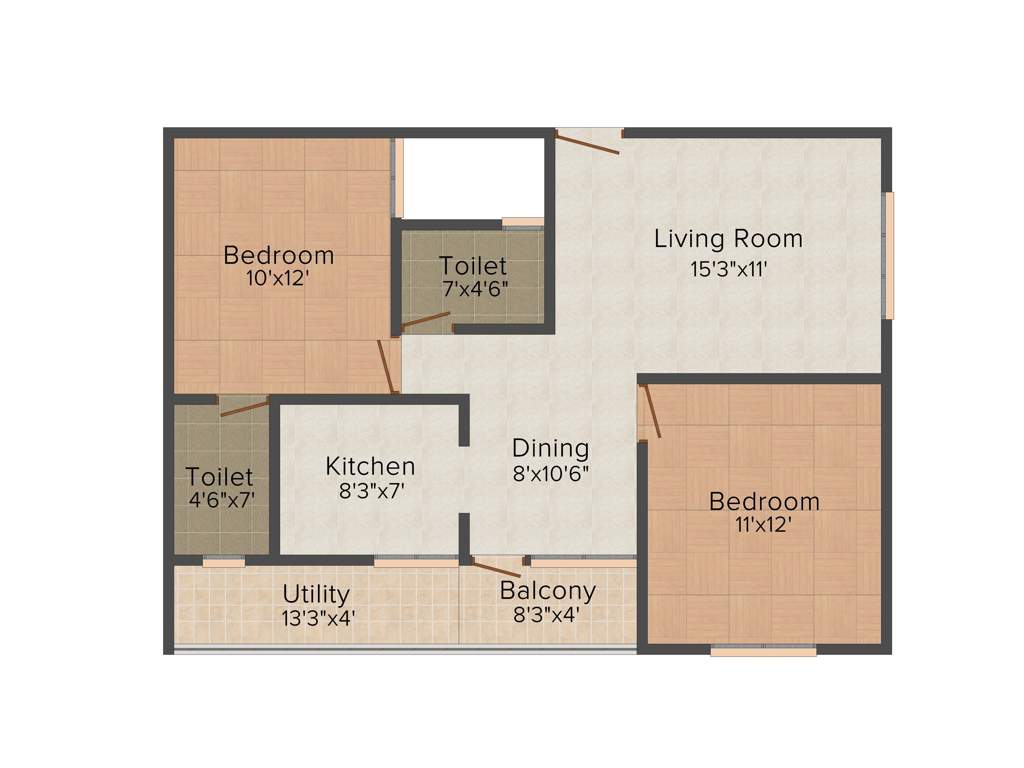 SV Alphyne (2BHK+2T (1,000 sq ft) 1000 sq ft)