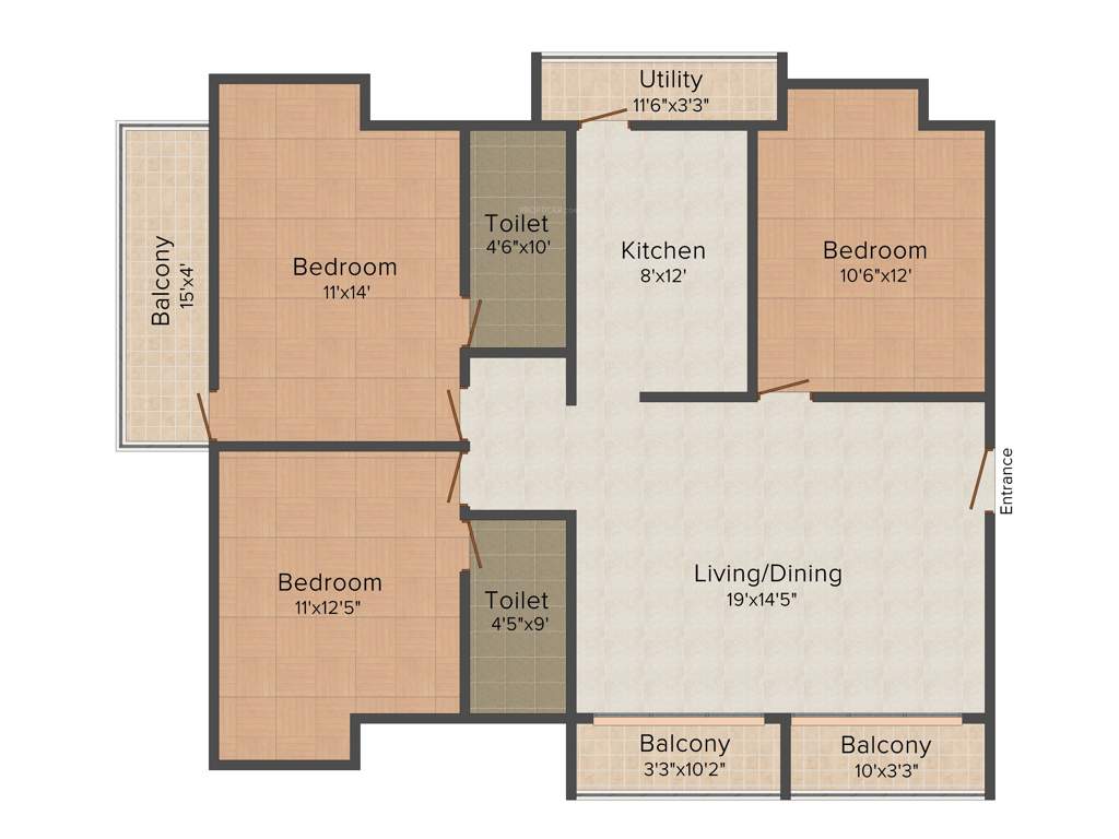 India Saila Sudha (3BHK+2T (1,333 sq ft) 1333 sq ft)