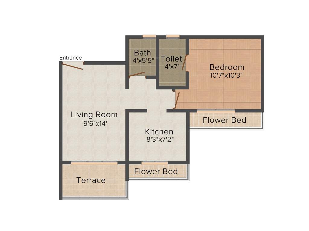 Neelkanth Exotica (1BHK+1T (670 sq ft) 670 sq ft)
