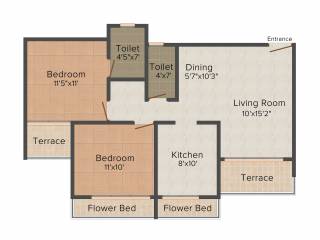 Neelkanth Exotica (2BHK+2T (1,163 sq ft) 1163 sq ft) Neelkanth Exotica (2BHK+2T (1,163 sq ft) 1163 sq ft)