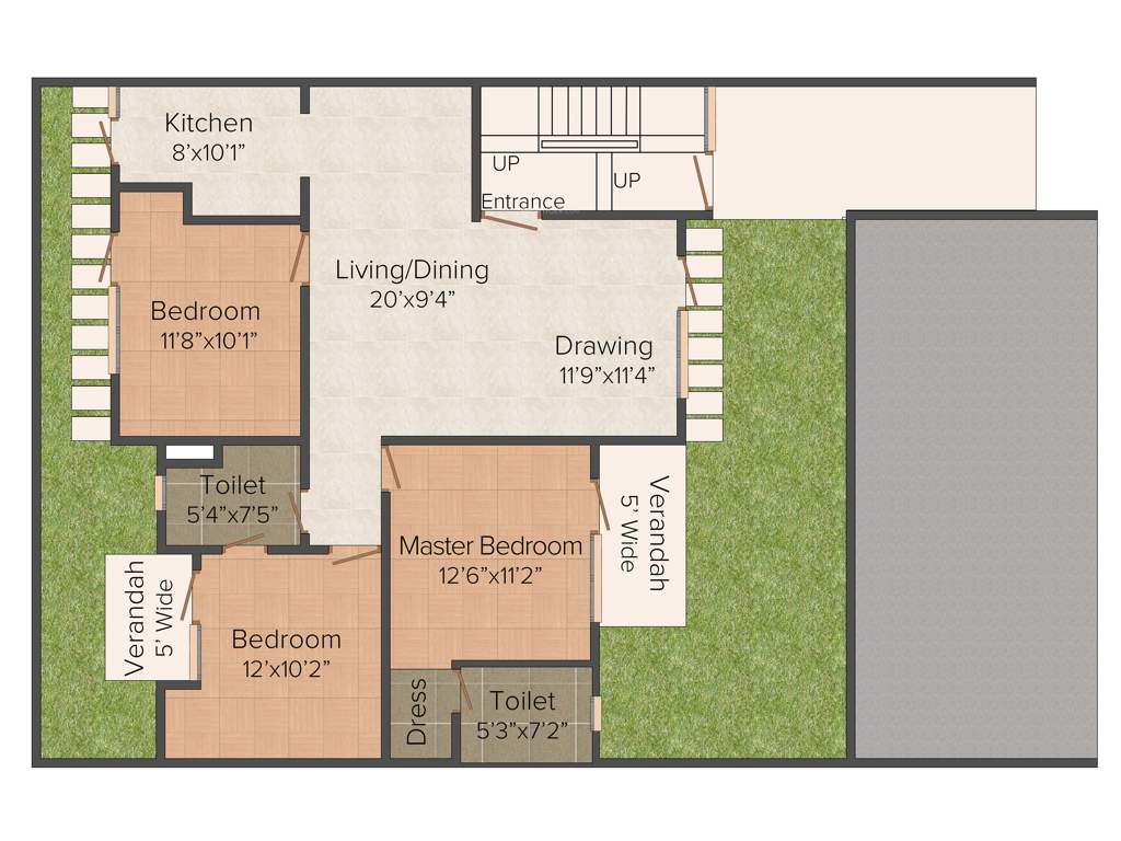 CHD Lifestyle Premiere (3BHK+3T (1,380 sq ft) 1380 sq ft)