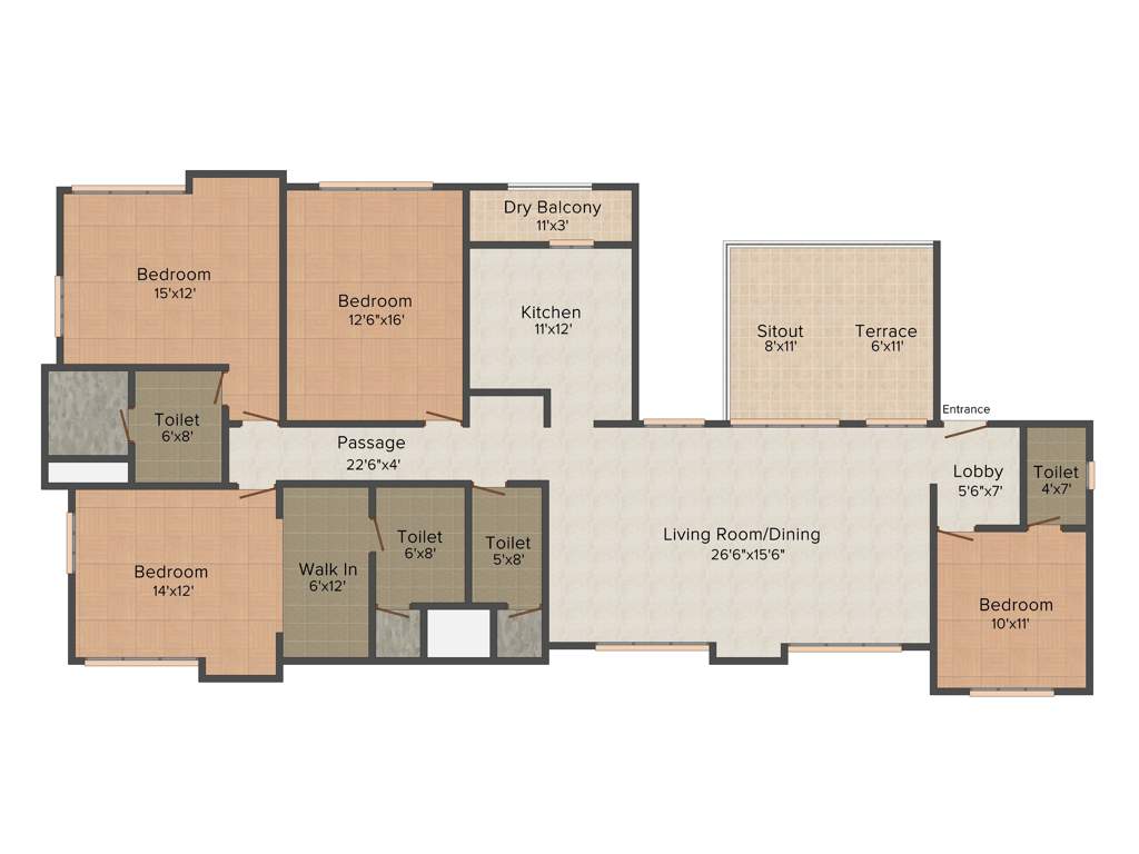 Nirmiti Fili Villa (4BHK+4T (2,345 sq ft) 2345 sq ft)