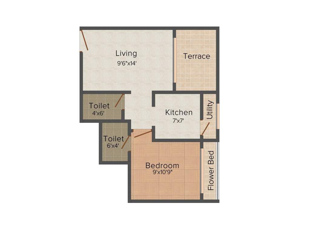 Sai The Orchid (1BHK+1T (652 sq ft) 652 sq ft)