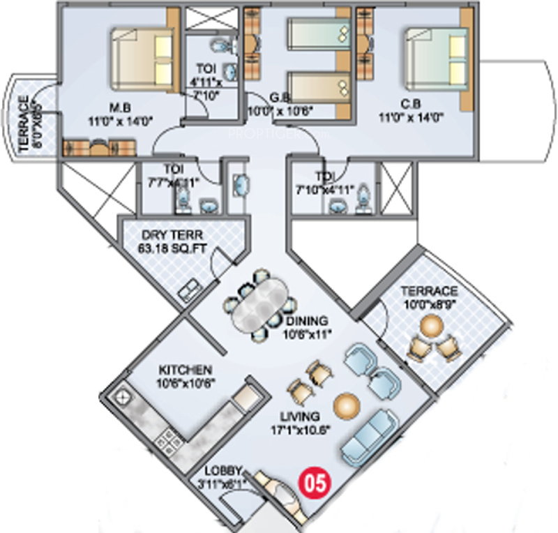 Kunal Crimson (3BHK+3T (1,555 sq ft) 1555 sq ft) Kunal Crimson (3BHK+3T (1,555 sq ft) 1555 sq ft)