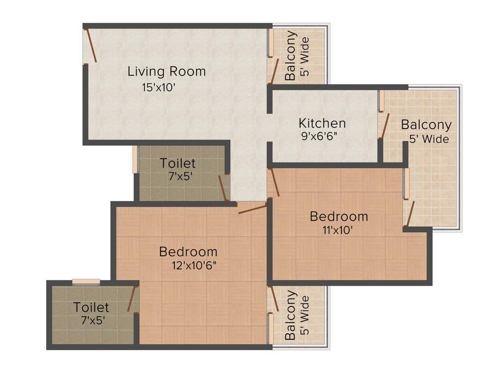 Aims Angel Golf Avenue II (2BHK+2T (930 sq ft) + Study Room 930 sq ft)