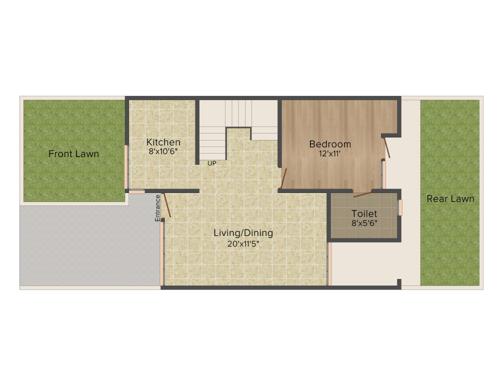 Unitech Palm Premiere (3BHK+3T (1,550 sq ft) Study Room 1550 sq ft) Unitech Palm Premiere (3BHK+3T (1,550 sq ft) Study Room 1550 sq ft)