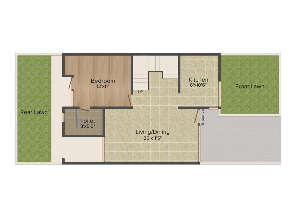 Unitech Palm Premiere (4BHK+4T (1,915 sq ft) Study Room 1915 sq ft)