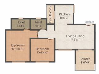 Oxford Olympia (2BHK+2T (972 sq ft) 972 sq ft) Oxford Olympia (2BHK+2T (972 sq ft) 972 sq ft)