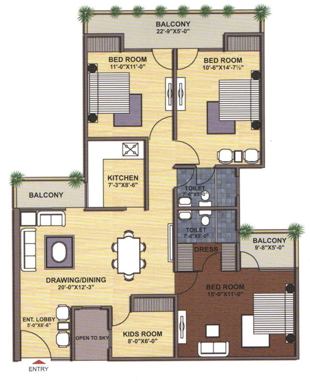 rajnagar residency Floor Plan Floor Plan