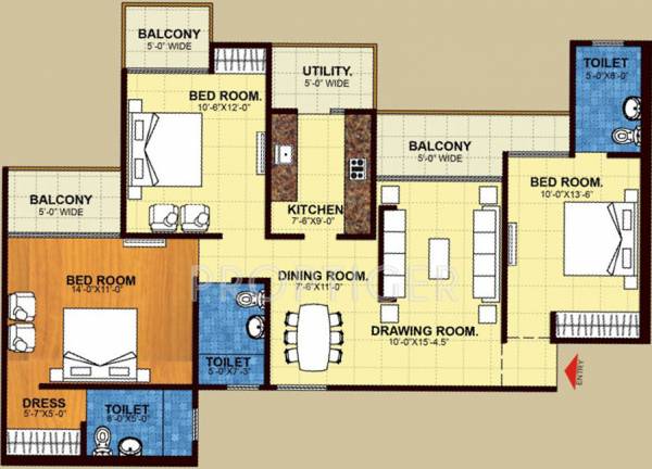 floorPlan of Trident Embassy