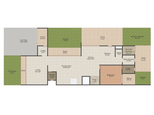 Pooja First Leaf (4BHK+4T (4,541 sq ft) 4541 sq ft)