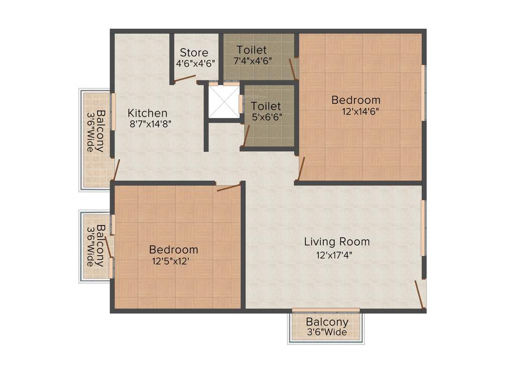 Sree Yogaa Varun Construction Varun Lotus (2BHK+2T (1,228 sq ft) 1228 sq ft)