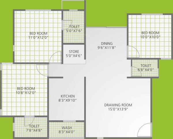Sangath Terraces (3BHK+3T (1,033 sq ft) 1033 sq ft) Sangath Terraces (3BHK+3T (1,033 sq ft) 1033 sq ft)