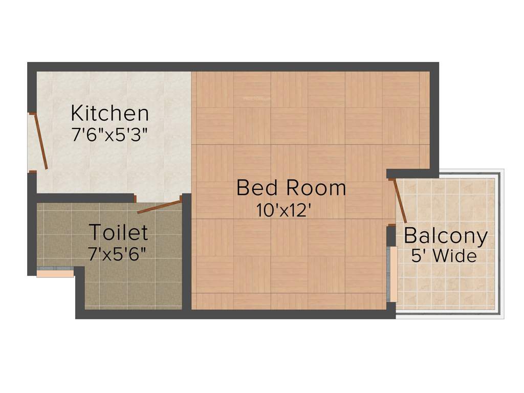 Home and Soul Beetle Orchid (1BHK+1T (380 sq ft) 380 sq ft)