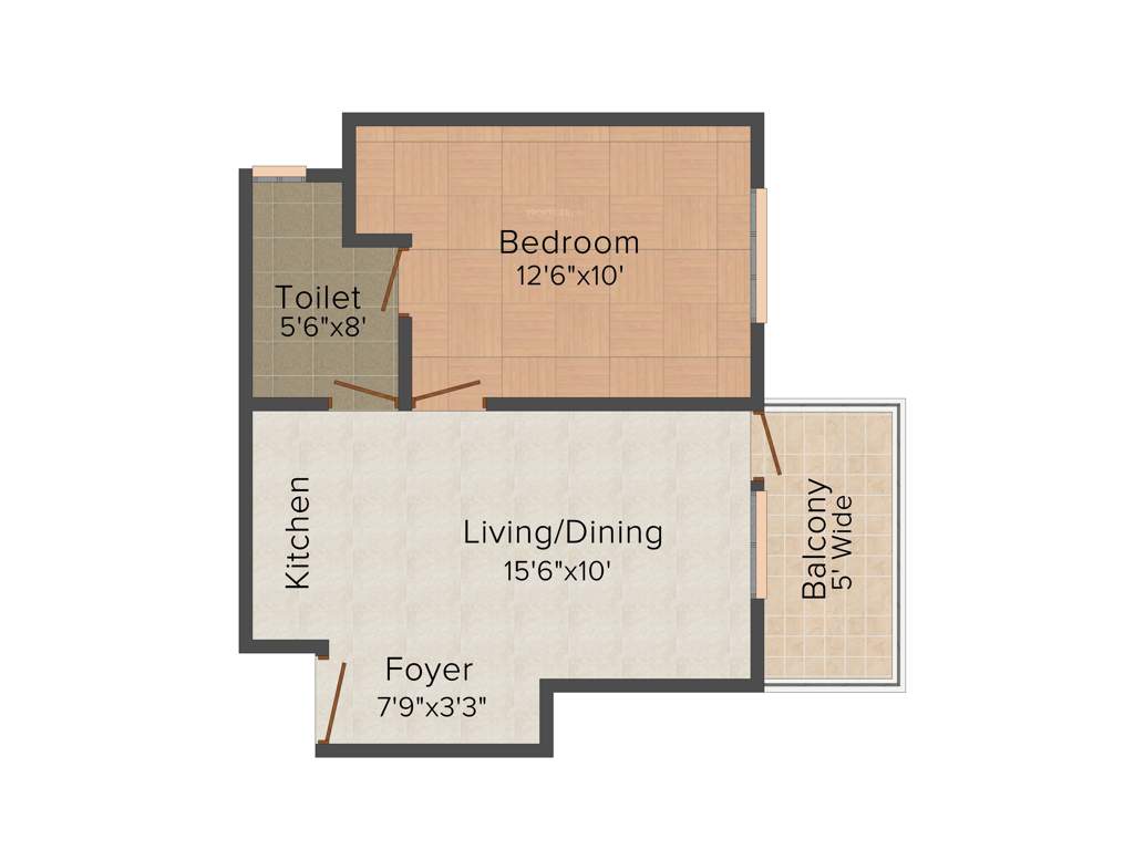 Home and Soul Beetle Orchid (1BHK+1T (635 sq ft) 635 sq ft)