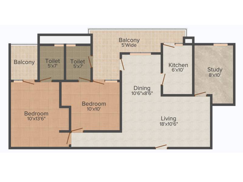 Sheoran Sheoran Residency (2BHK+2T (1,335 sq ft) 1335 sq ft)