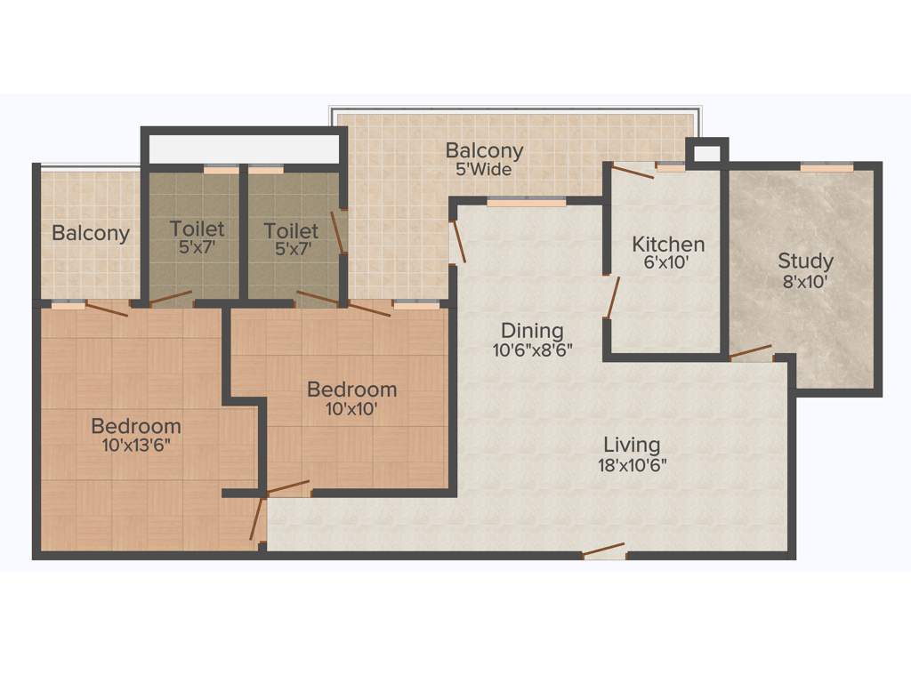 Sheoran Sheoran Residency (2BHK+2T (1,335 sq ft) 1335 sq ft)