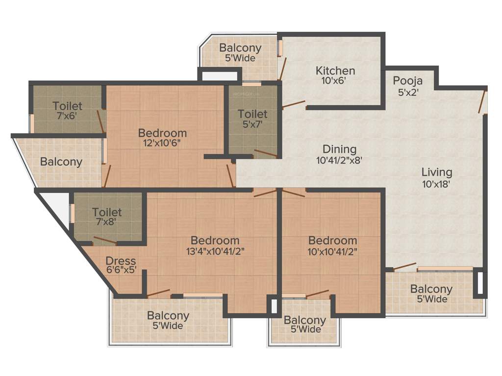 Sheoran Sheoran Residency (3BHK+3T (1,520 sq ft) 1520 sq ft)