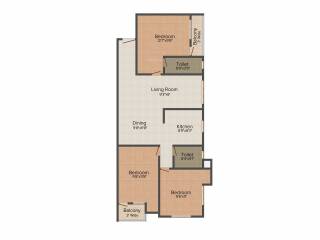 Isha Isha Greens (3BHK+3T (1,353 sq ft) 1353 sq ft)