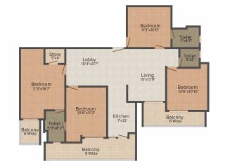 Piyush Horizon (4BHK+3T (1,819 sq ft) 1819 sq ft) Piyush Horizon (4BHK+3T (1,819 sq ft) 1819 sq ft)