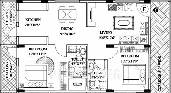 CMRS Sai Flora (2BHK+2T (1,015 sq ft) 1015 sq ft) CMRS Sai Flora (2BHK+2T (1,015 sq ft) 1015 sq ft)