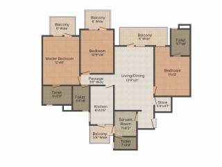 M3M Escala (3BHK+3T (2,100 sq ft) + Servant Room 2100 sq ft) M3M Escala (3BHK+3T (2,100 sq ft) + Servant Room 2100 sq ft)