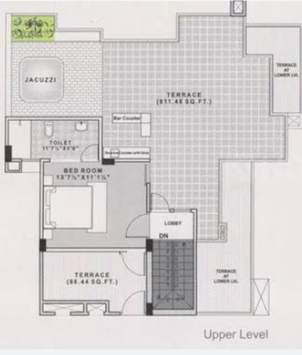 iris Floor Plan Lower Level Duplex Plan