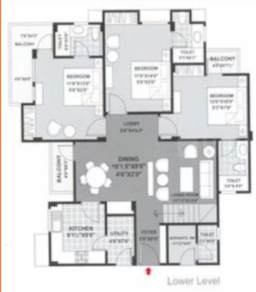 iris Floor Plan Lower Level Duplex Plan