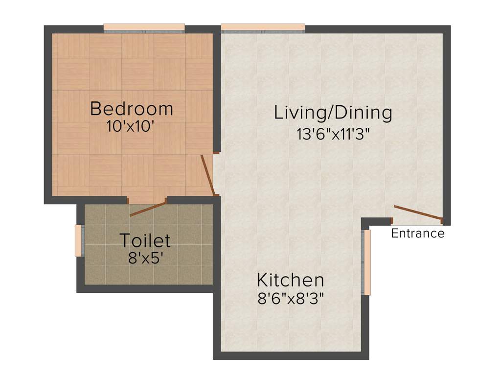 Shelter Shelter Pride (1BHK+1T (700 sq ft) 700 sq ft)