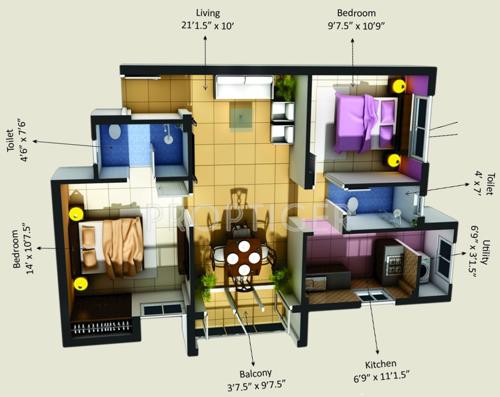 Future Kingsville (2BHK+2T (960 sq ft) 960 sq ft) Future Kingsville (2BHK+2T (960 sq ft) 960 sq ft)