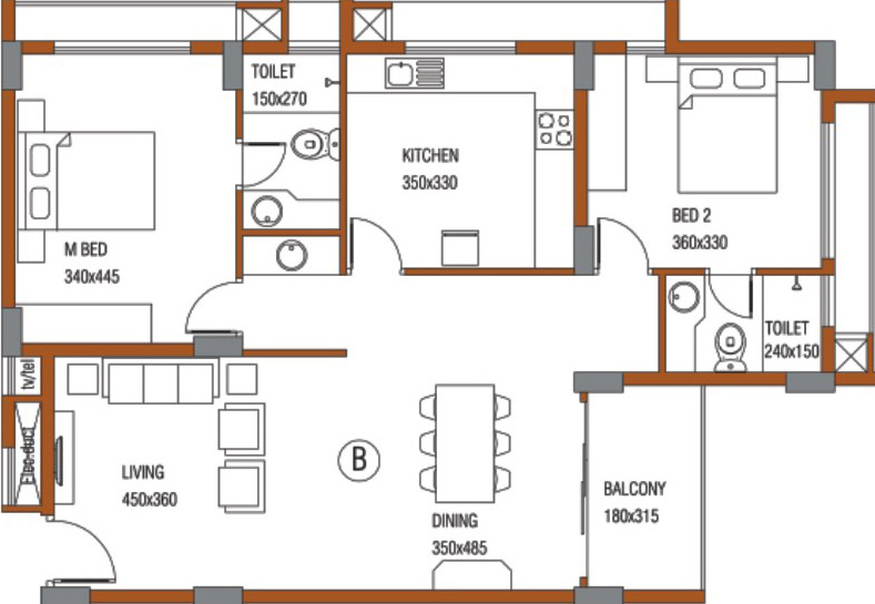 Empire Heights (2BHK+2T (1,287 sq ft) 1287 sq ft) Empire Heights (2BHK+2T (1,287 sq ft) 1287 sq ft)