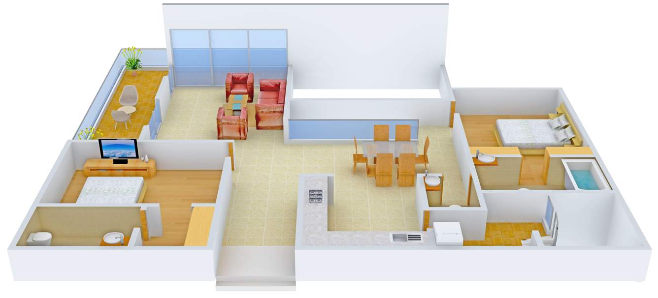 Anand Aqua Bay (4BHK+4T (2,990 sq ft) 2990 sq ft)