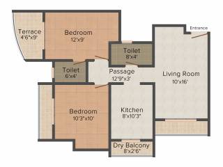 Falco Hibiscus (2BHK+2T (1,000 sq ft) 1000 sq ft) Falco Hibiscus (2BHK+2T (1,000 sq ft) 1000 sq ft)