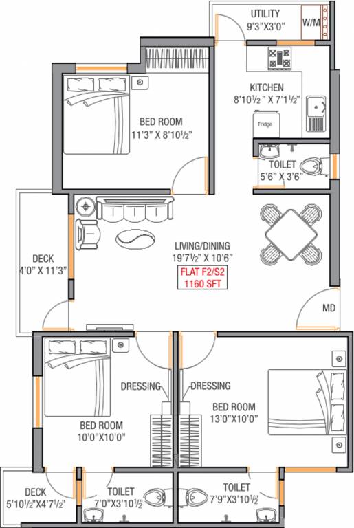 Oyester Delights (3BHK+3T (1,160 sq ft) 1160 sq ft) Oyester Delights (3BHK+3T (1,160 sq ft) 1160 sq ft)