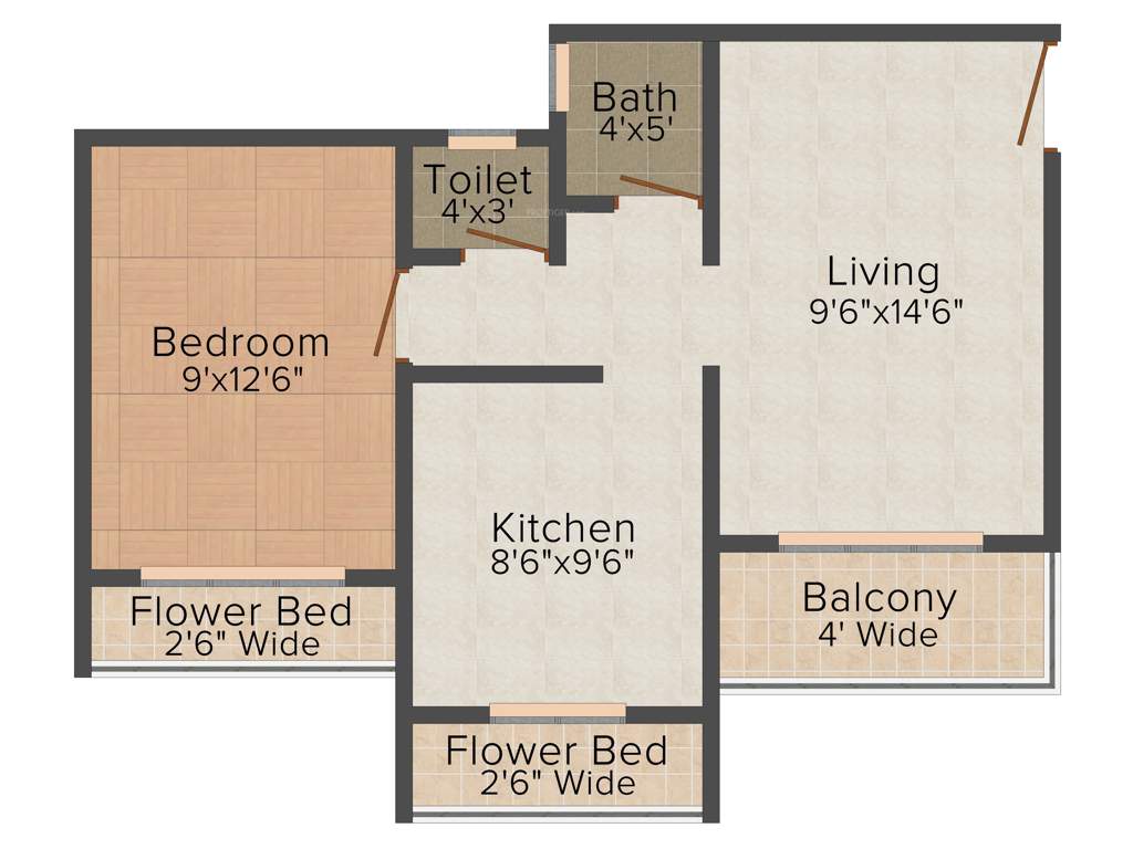 Elite Landmark (1BHK+1T (680 sq ft) 680 sq ft)