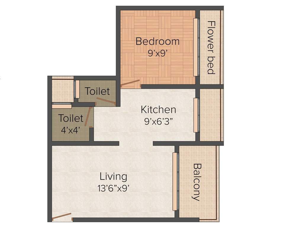 Anchit Jai Shivam (1BHK+1T (628 sq ft) 628 sq ft)