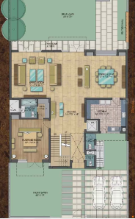  the villas Floor Plan Ground Floor Plan