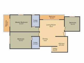 Tirumala Bala Pinnacle (3BHK+3T (1,420 sq ft) 1420 sq ft)