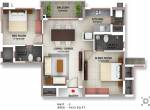 PBEL Daytona (2BHK+2T (1,033 sq ft) 1033 sq ft) PBEL Daytona (2BHK+2T (1,033 sq ft) 1033 sq ft)