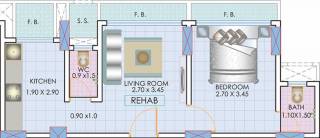 Sumit Abode II (1BHK+2T (800 sq ft) 800 sq ft) Sumit Abode II (1BHK+2T (800 sq ft) 800 sq ft)