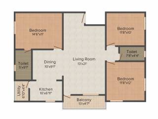 PNR SLV Bhanu Classic (3BHK+2T (1,426 sq ft) 1426 sq ft) PNR SLV Bhanu Classic (3BHK+2T (1,426 sq ft) 1426 sq ft)
